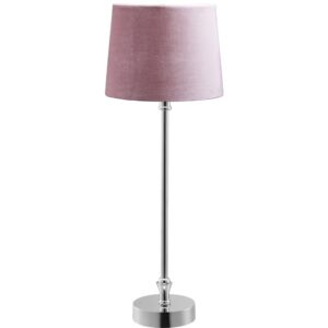 Liam pöytävalaisin kromi/roosa