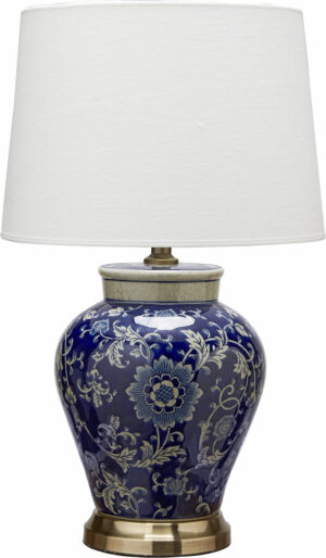 Fang Hong pöytävalaisin sinivalkoinen 58cm