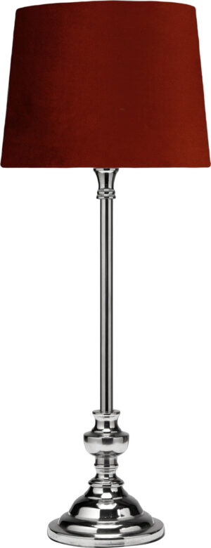 Andrea pöytävalaisin kromi/ruoste 55cm