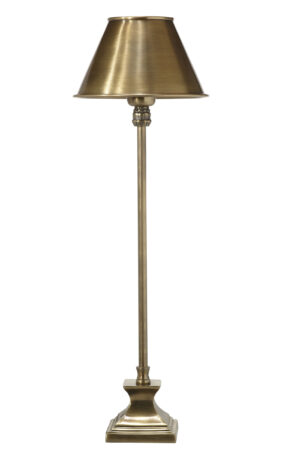 Lili pöytävalaisin antiikkimessinki 61cm