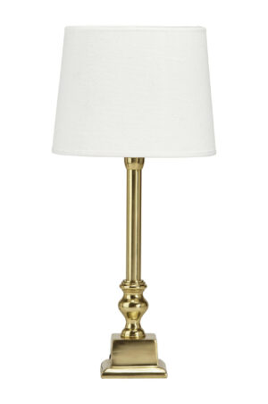 Linné pöytävalaisin kulta/valkoinen 46cm