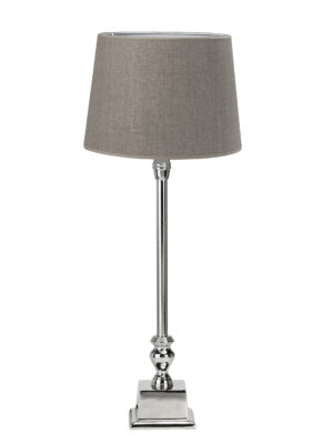 Linné pöytävalaisin kromi/natural 62cm