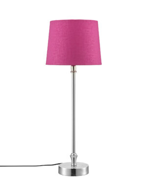 Liam pöytävalaisin kromi/fuksia 56cm