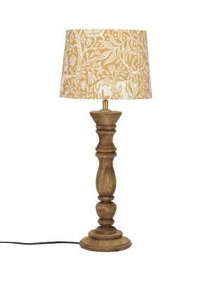 Lodge pöytävalaisin Eldertree keltainen 59cm