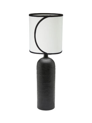 Riley pöytävalaisin musta/luonnonvalkoinen 45cm