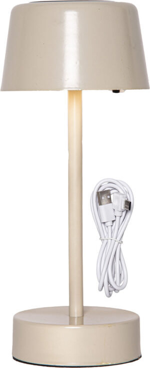 Solei solcellsbordslampa beige
