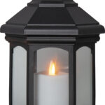 Musta paristokäyttöinen LED-lyhty